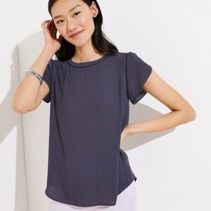 LOFT Button-Up Back Blouse